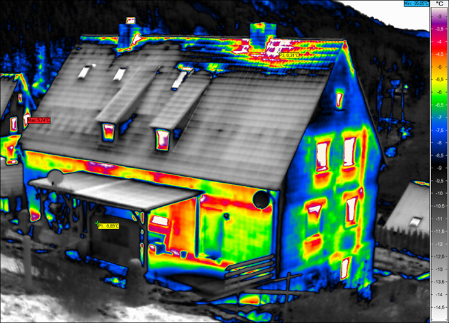 Bauthermografie, Energieverluste und Wärmebrücken an Gebäuden exakt erkennen